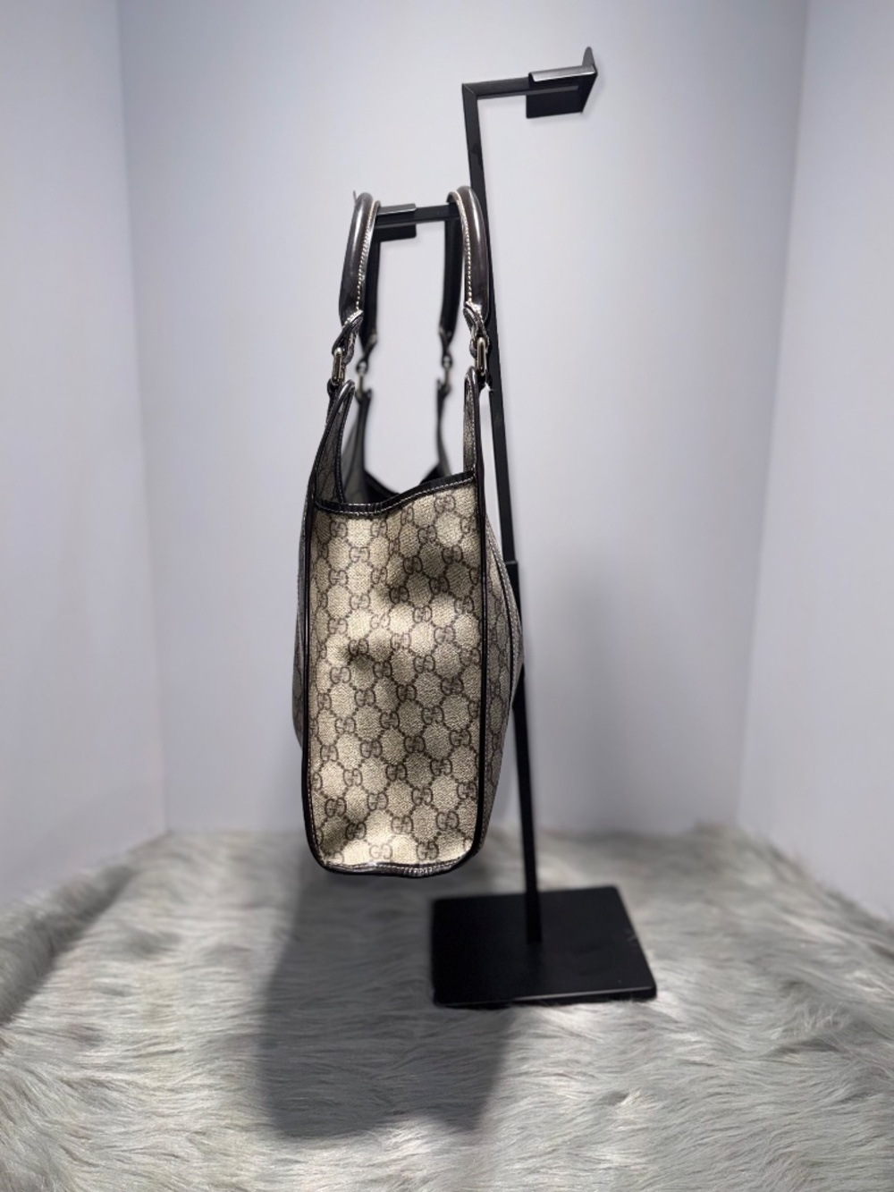 Gucci GG Supreme Joy Bardot Medium Shoulder Bag~w/COA - Picture 5 of 14
